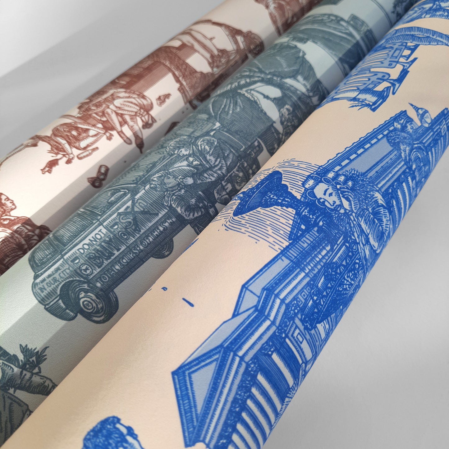 Liverpool Toile Wallpaper Long Sample