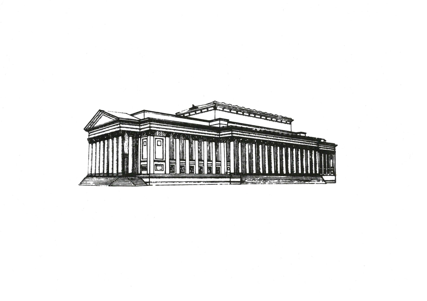 St George's Hall Screen Print