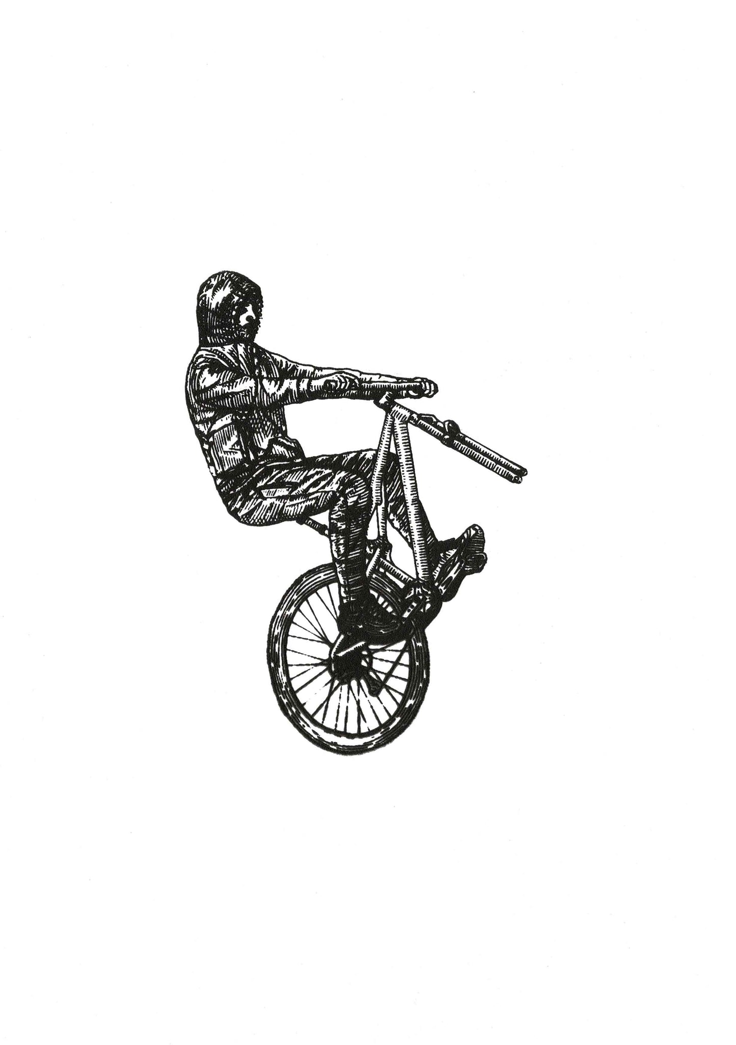 Wheelie Screen Print