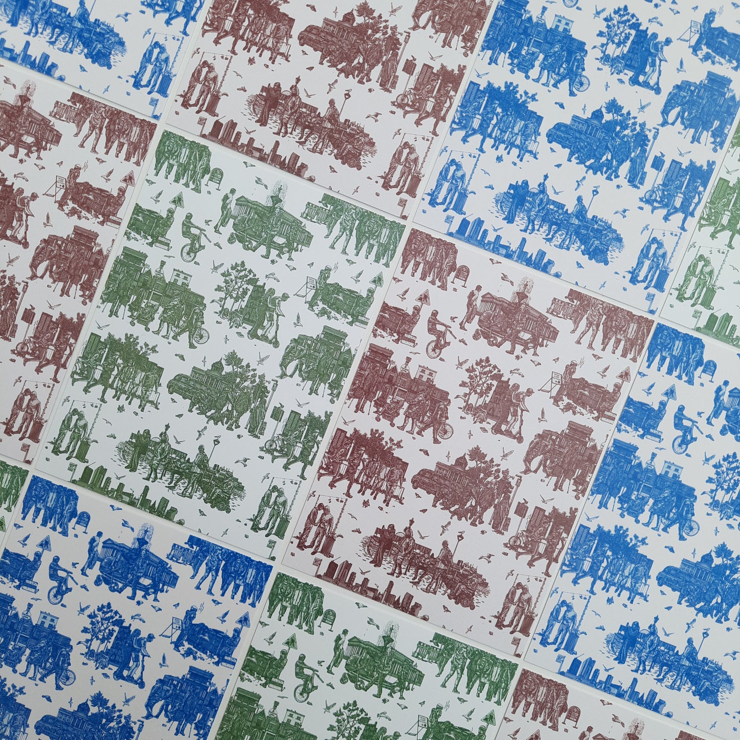 Liverpool Toile Postcard (Pack of 3)