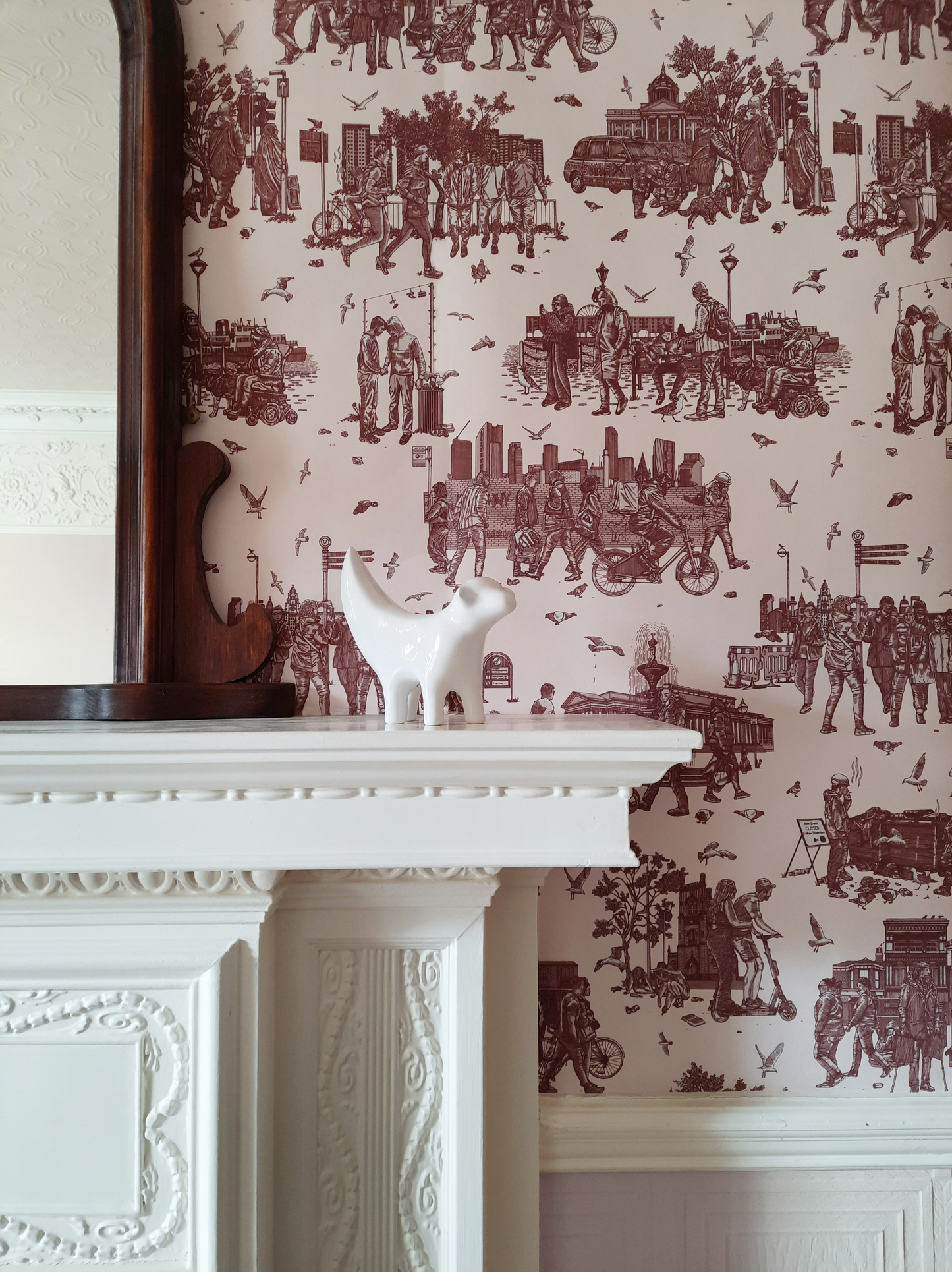 Liverpool Toile Anfield Red Wallpaper