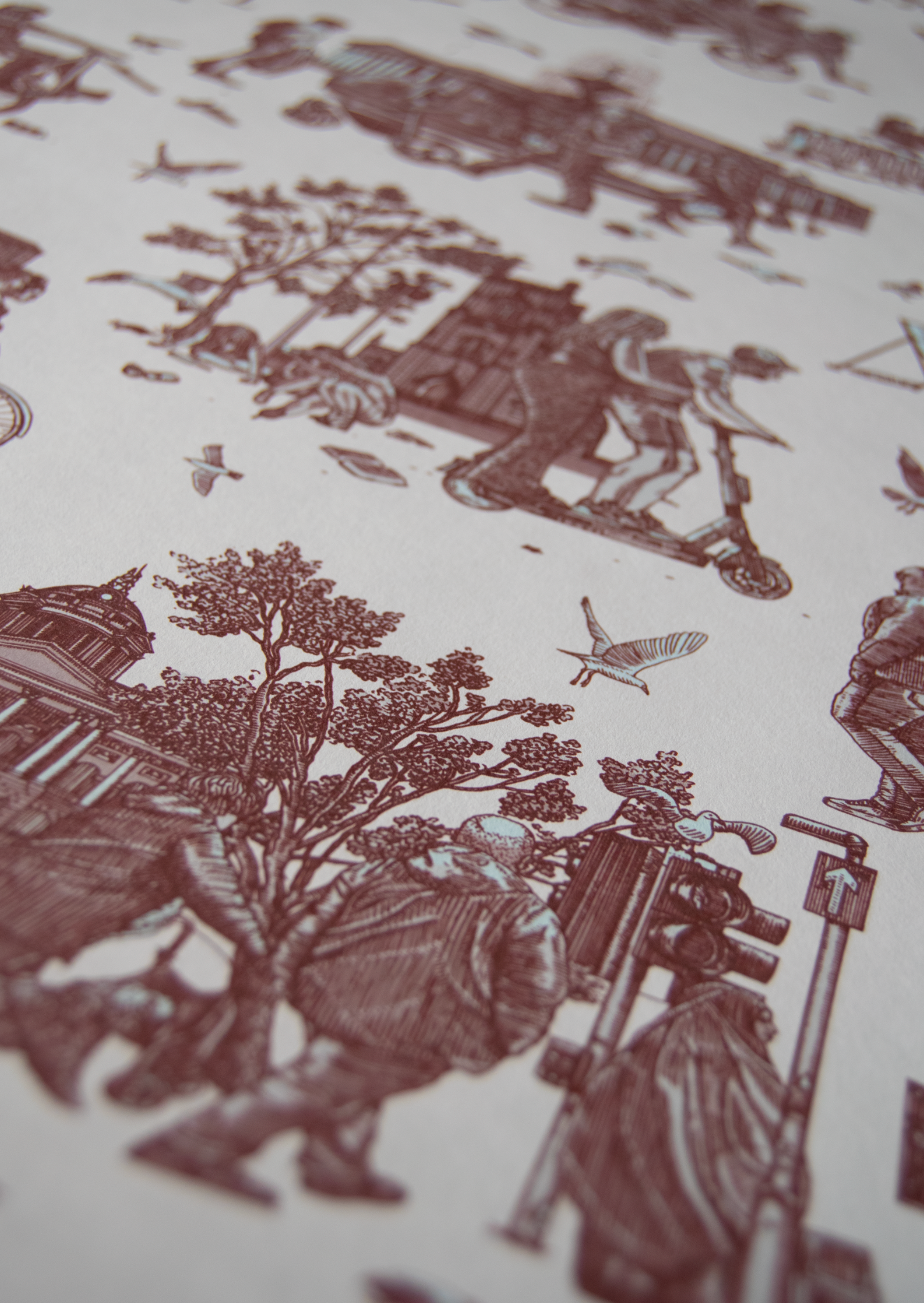 Liverpool Toile Anfield Red Wallpaper