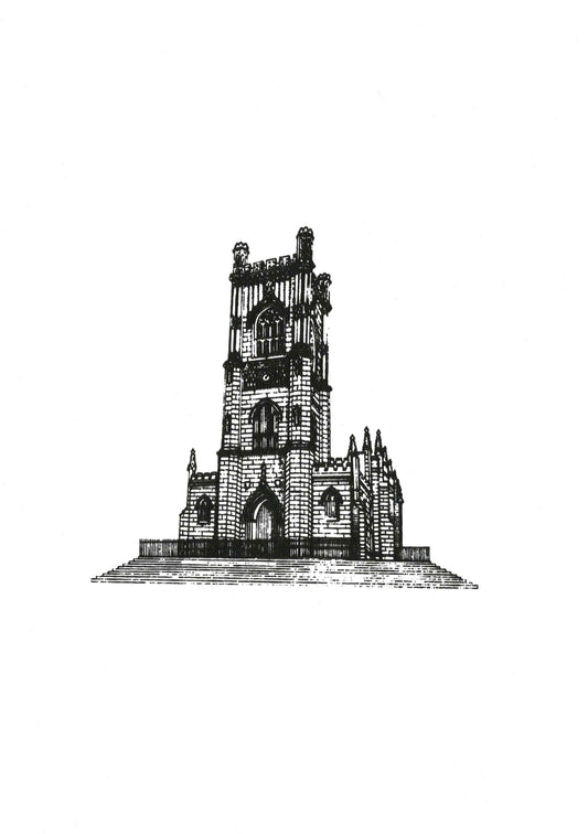 Bombed Out Church Screen Print